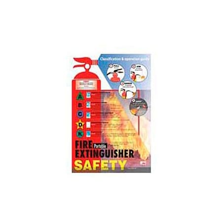 National Marker Co Poster, Fire Extinguisher Safety, 24 x 18 PST003